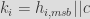 k_i = h_{i,msb} || c